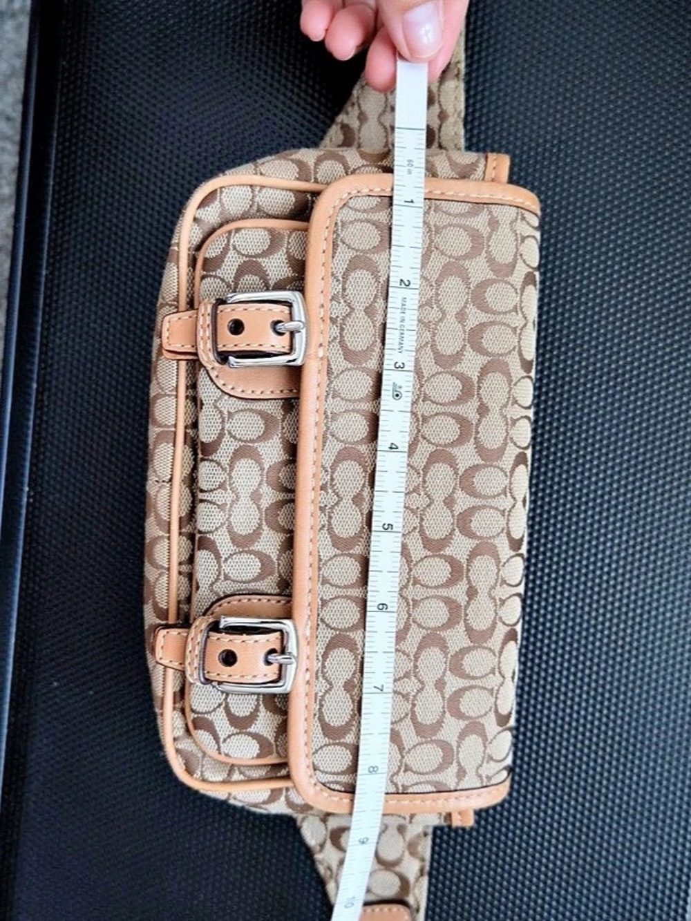 Coach Signature C Utility Belt Bag Crossbody in Brown & Tan - Picture 15 of 15